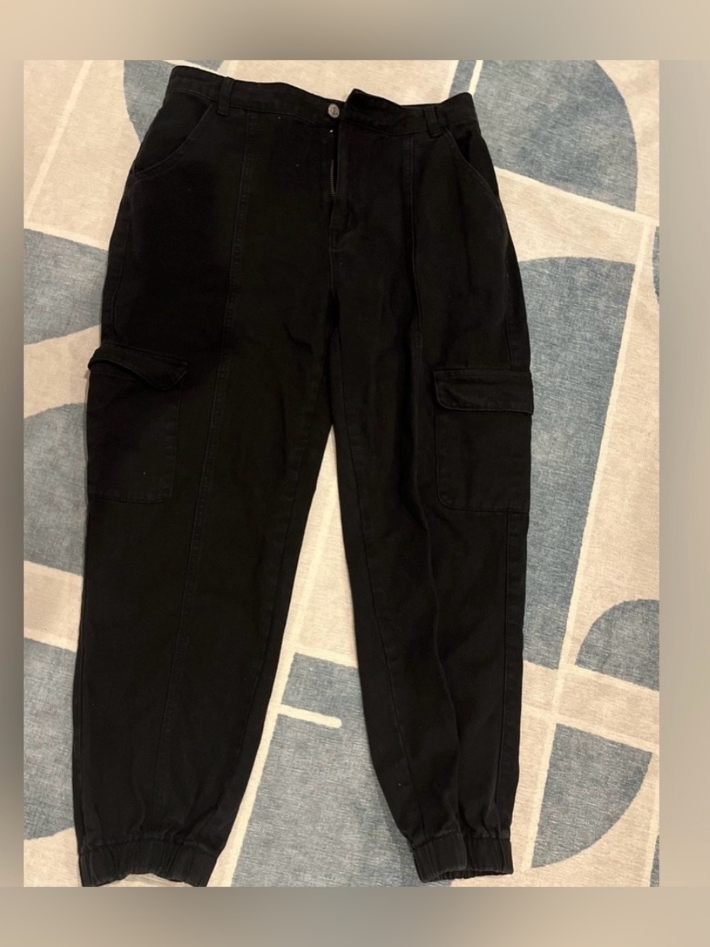Shein large black Cargo Pants